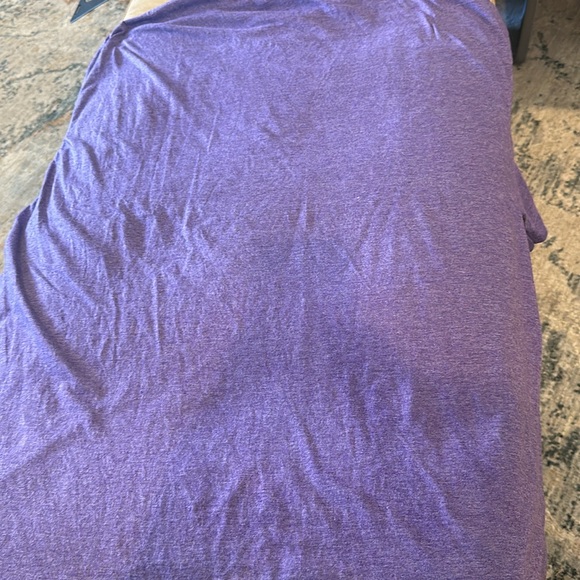 Gildan double X Heather blue T-shirt with the saying hello I'm probably anxious - Picture 5 of 7